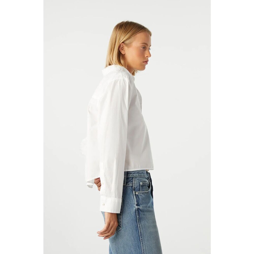 AMO Ruth Crop Button Down Shirt - Picture 2 of 9